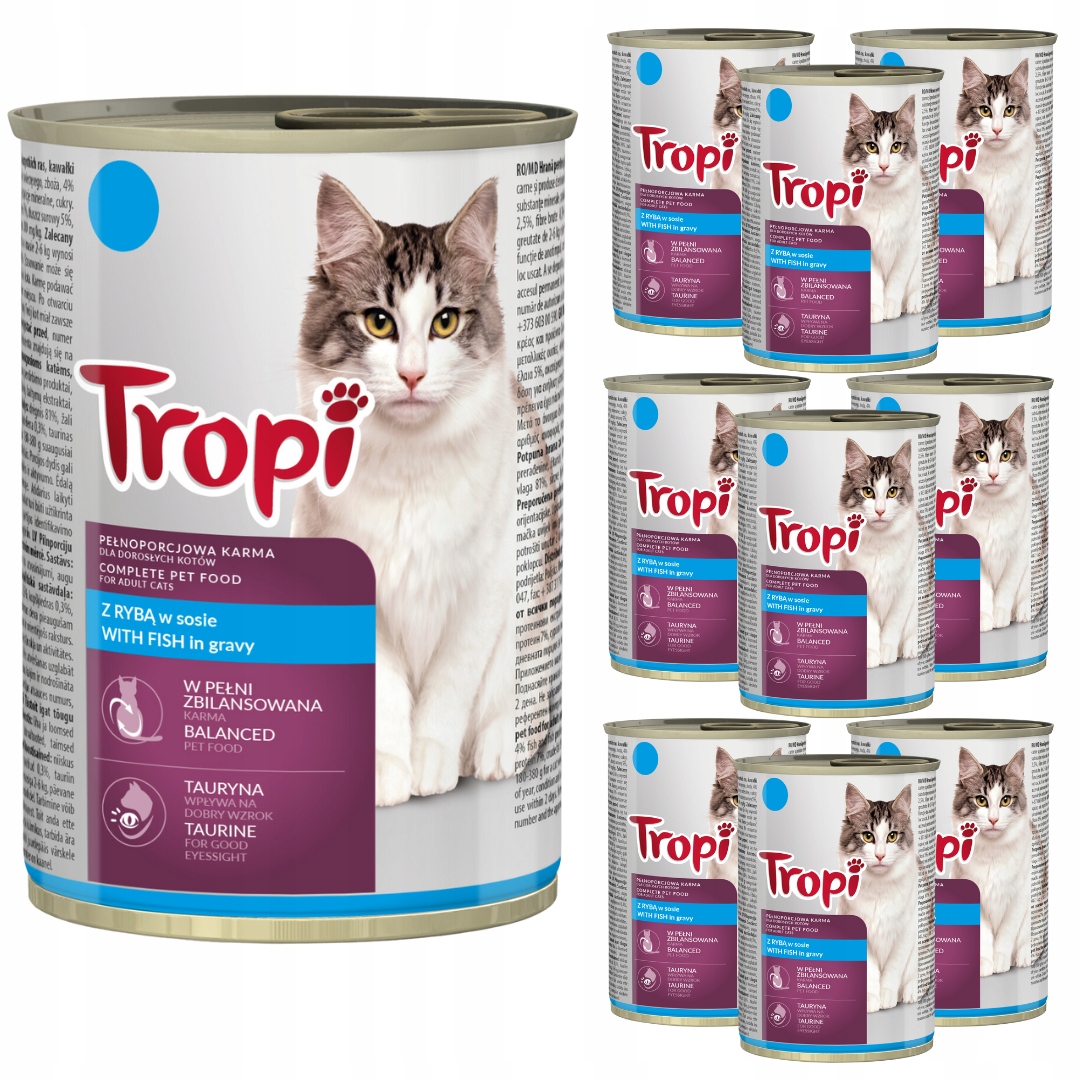 Karma dla kota Tropi mix smaków 415 g x 40 sztuk Marka Tropi