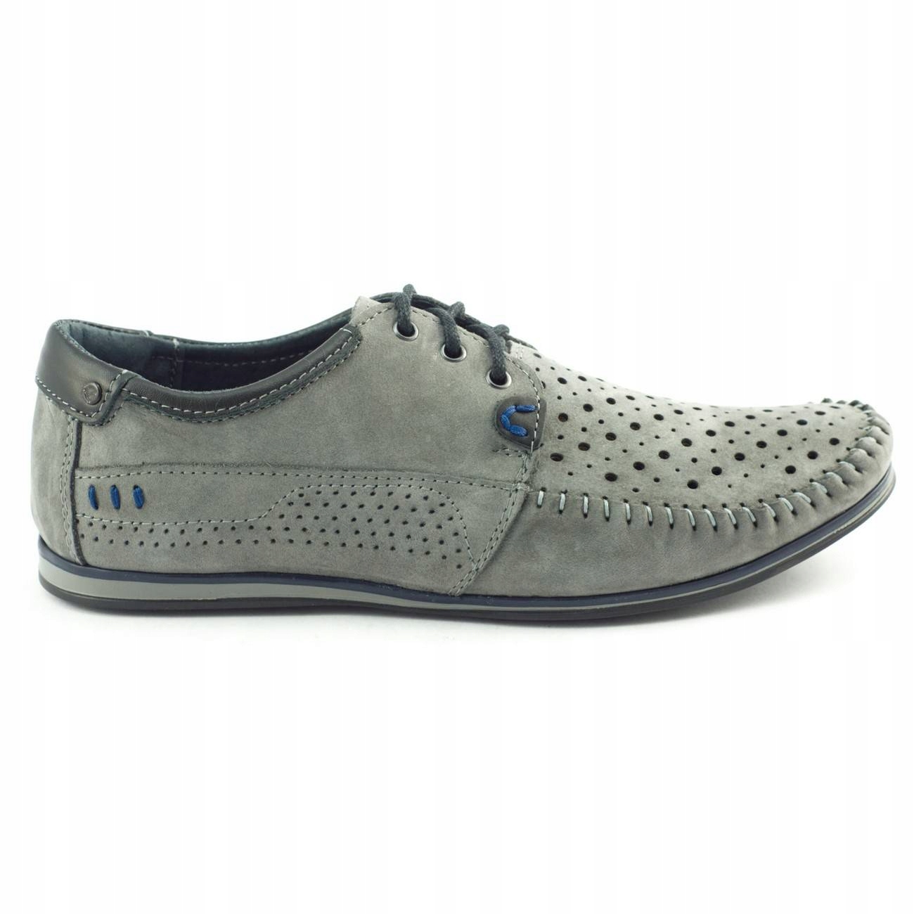 

Buty męskie skóra mokasyny 875 lato szare 42