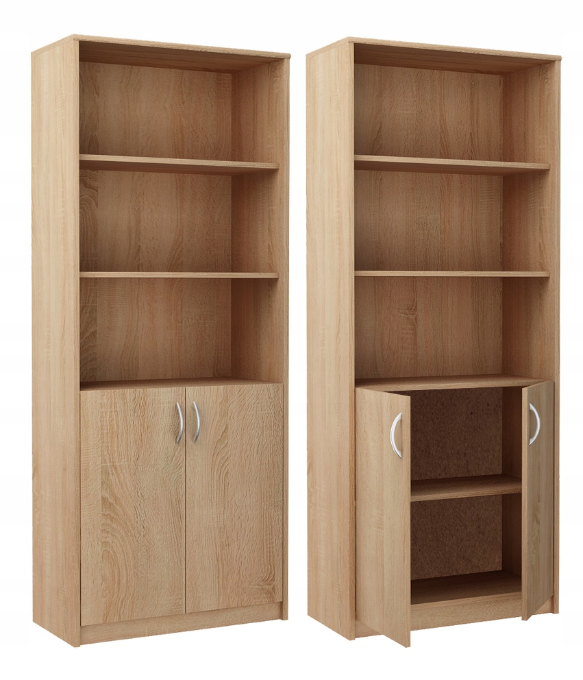 

Regał Biurowy książki, segregatory R007 Dąb Sonoma