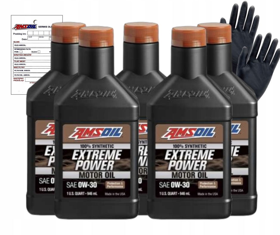 Motorový olej Amsoil 0W-30 Vw Bmw Mercedes Benz, sada 5 ks