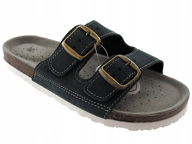 PROFILOWANE klapki DAMSKIE obuwie SKÓRZANE BIO 39