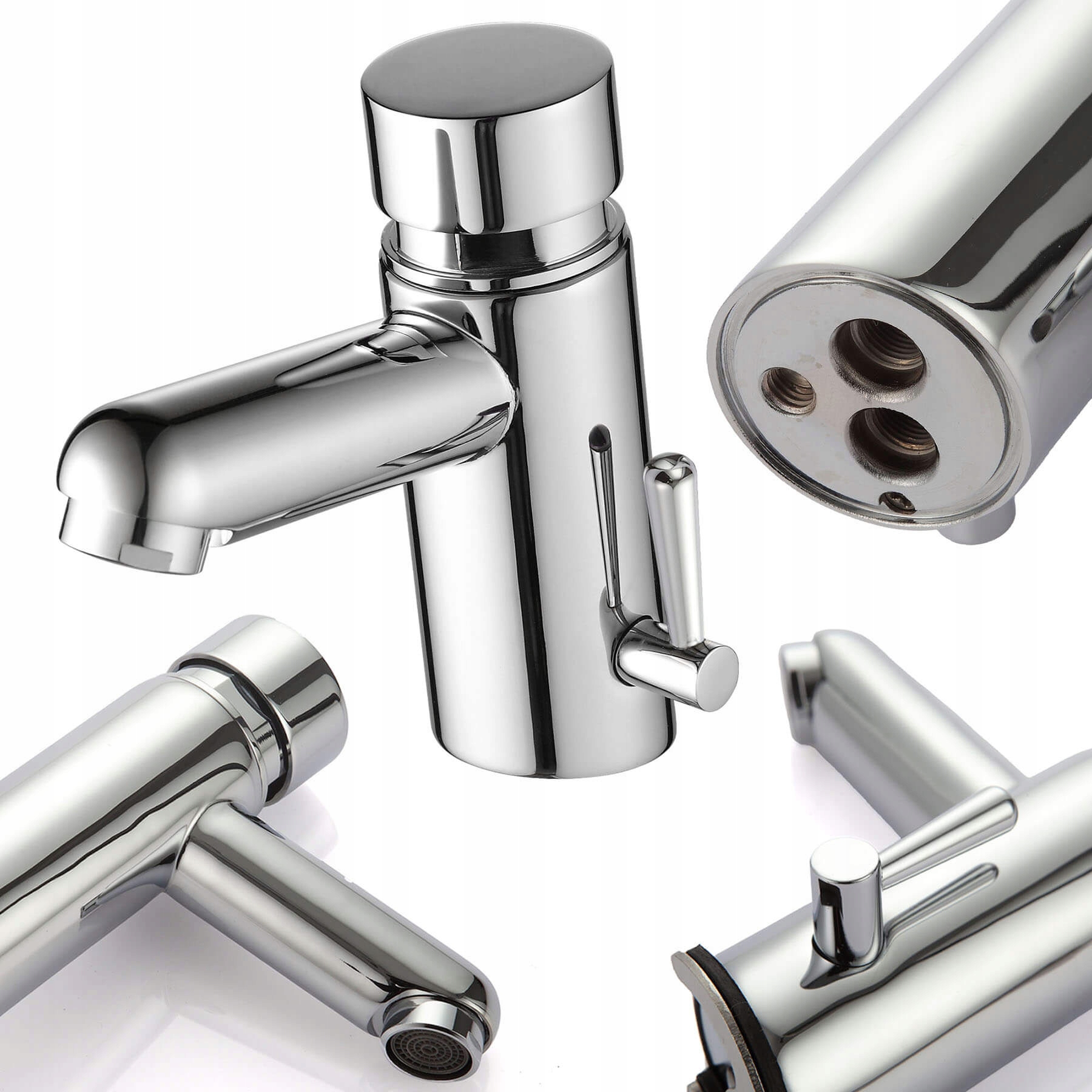 Umyvadlová Baterie Dočasná Teplá Studená Voda Duo Časový Ventil