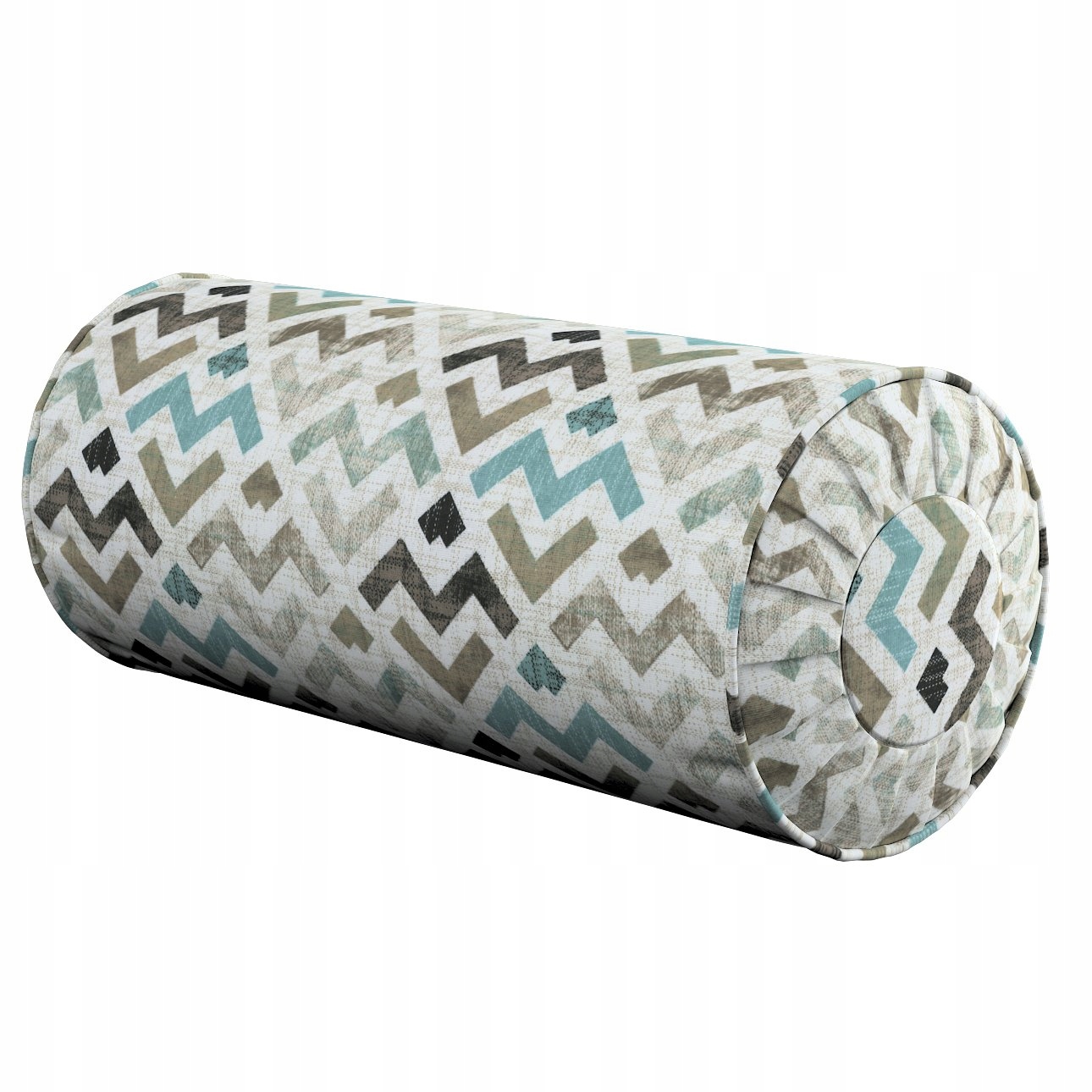 Dekoria Polštář váleček s záložkami, modrý