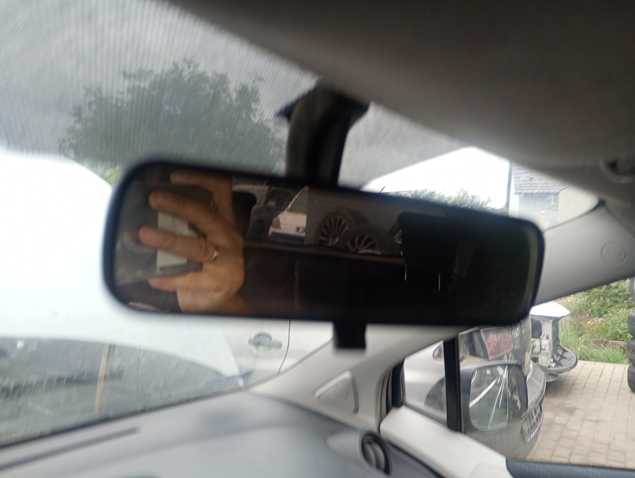 rear-view mirror inner Toyota Yaris II FL 05-08