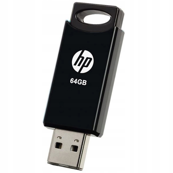 

Pen-drive 64GB Hp V212W Usb wysuwany zawieszka Blk