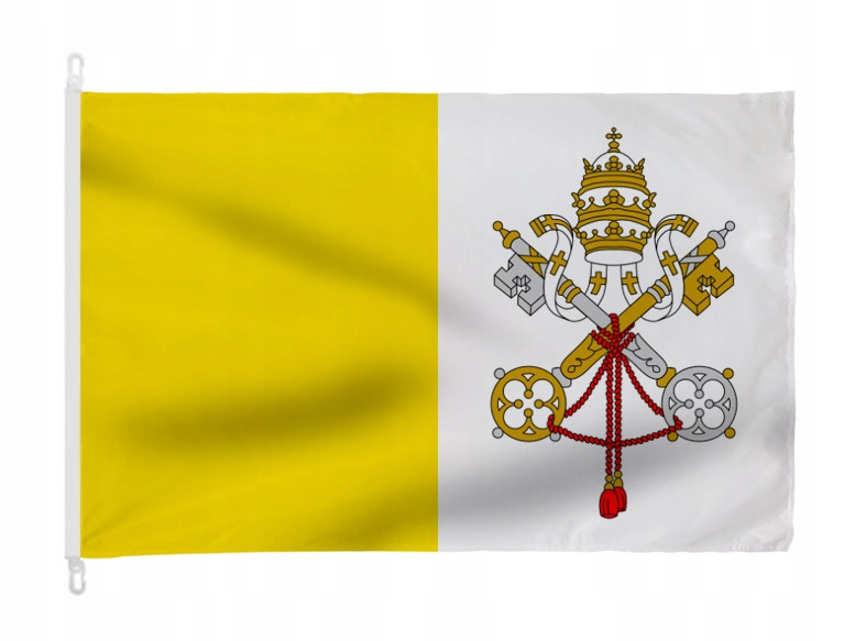 FLAGA WATYKAN 90x150 cm FLAGI WATYKANU PAPIESKA RELIGIJNA KOŚCIELNA