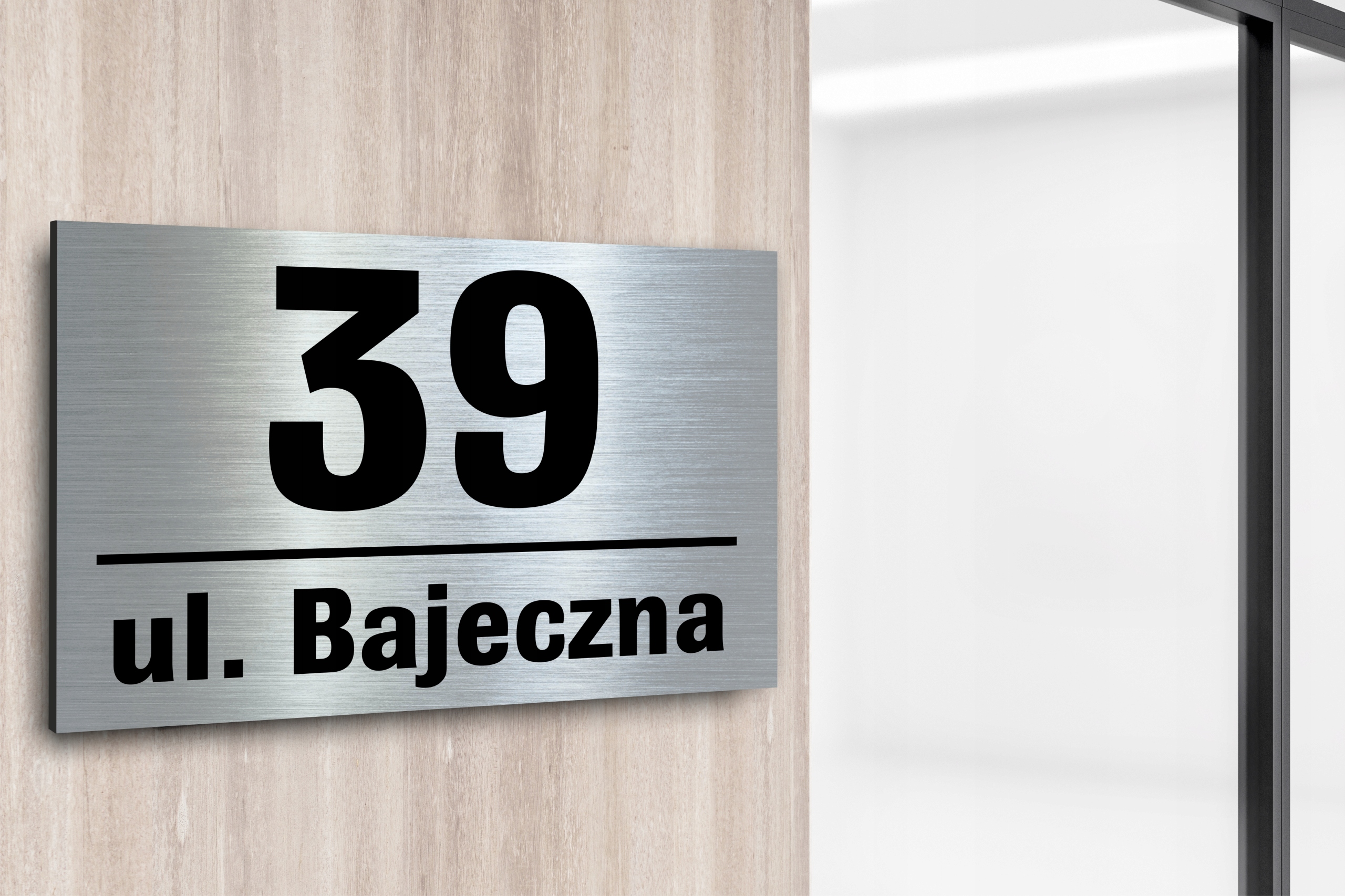 Tabliczka adresowa z numerem domu Tablica aluminiowa Numer domu trwałą Grubość 3 mm