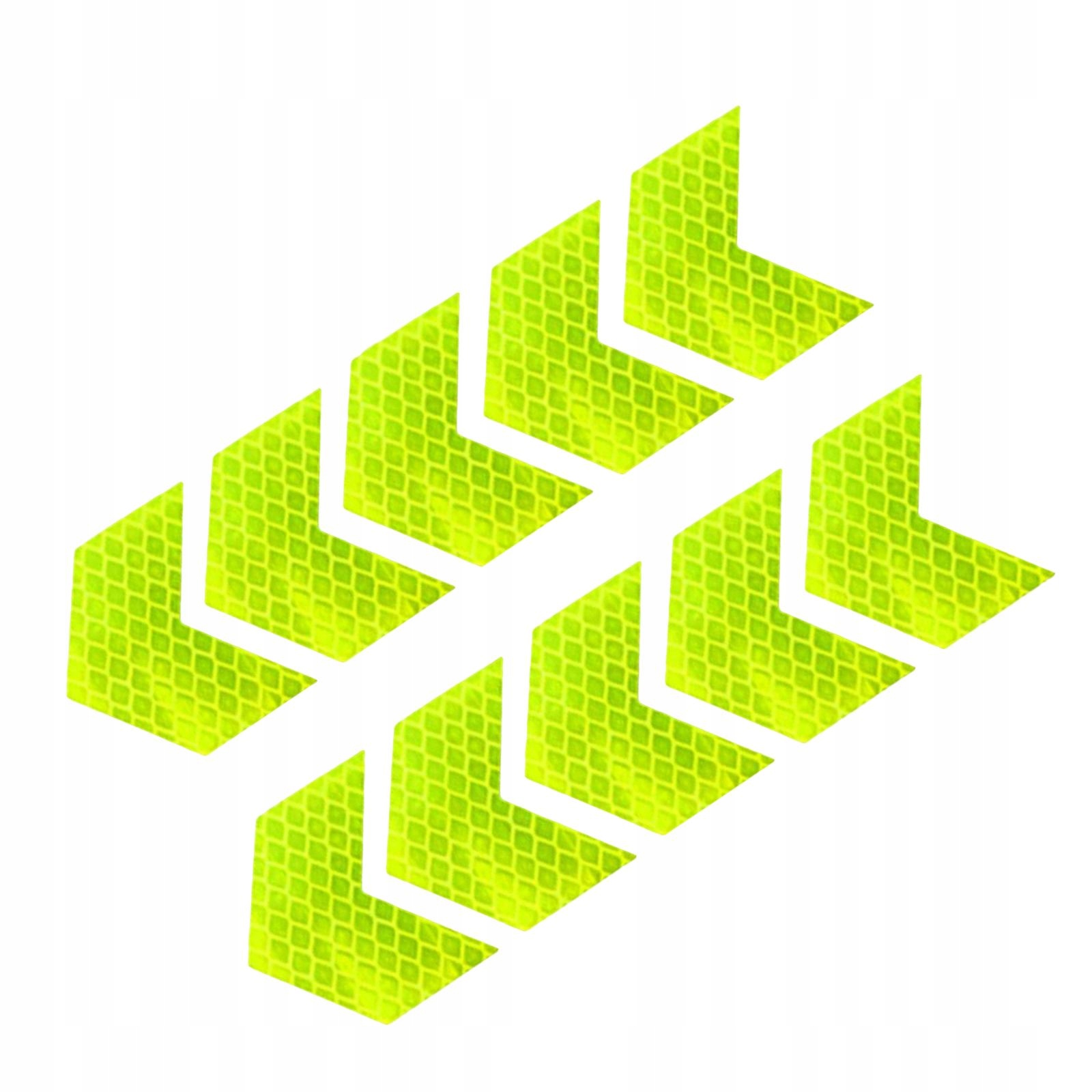 10x Naklejki odblaskowe ze strzałkami nocny Producent bez marki