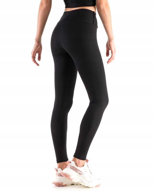 OCIEPLANE LEGGINSY DAMSKIE Z PANELEM CZARNE L Model LWPP28