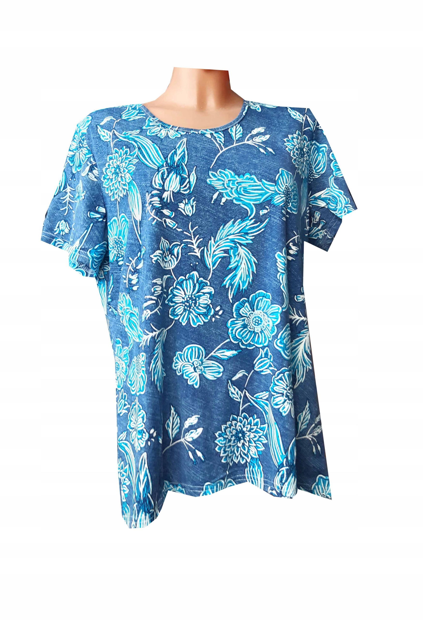 

Bluzka Koszulka kobieca kwiaty 4XL