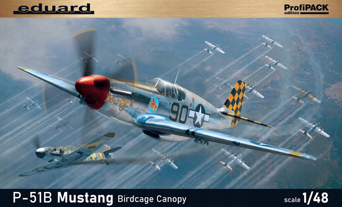 Kryt P-51B Mustang Birdcage Eduard -profipack Eduard 82107 v měřítku 1/48