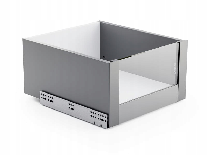 Aqbau přední část zásuvky, vnitřní nábytkový systém DiBOX na sklo, barva antracit 197 mm