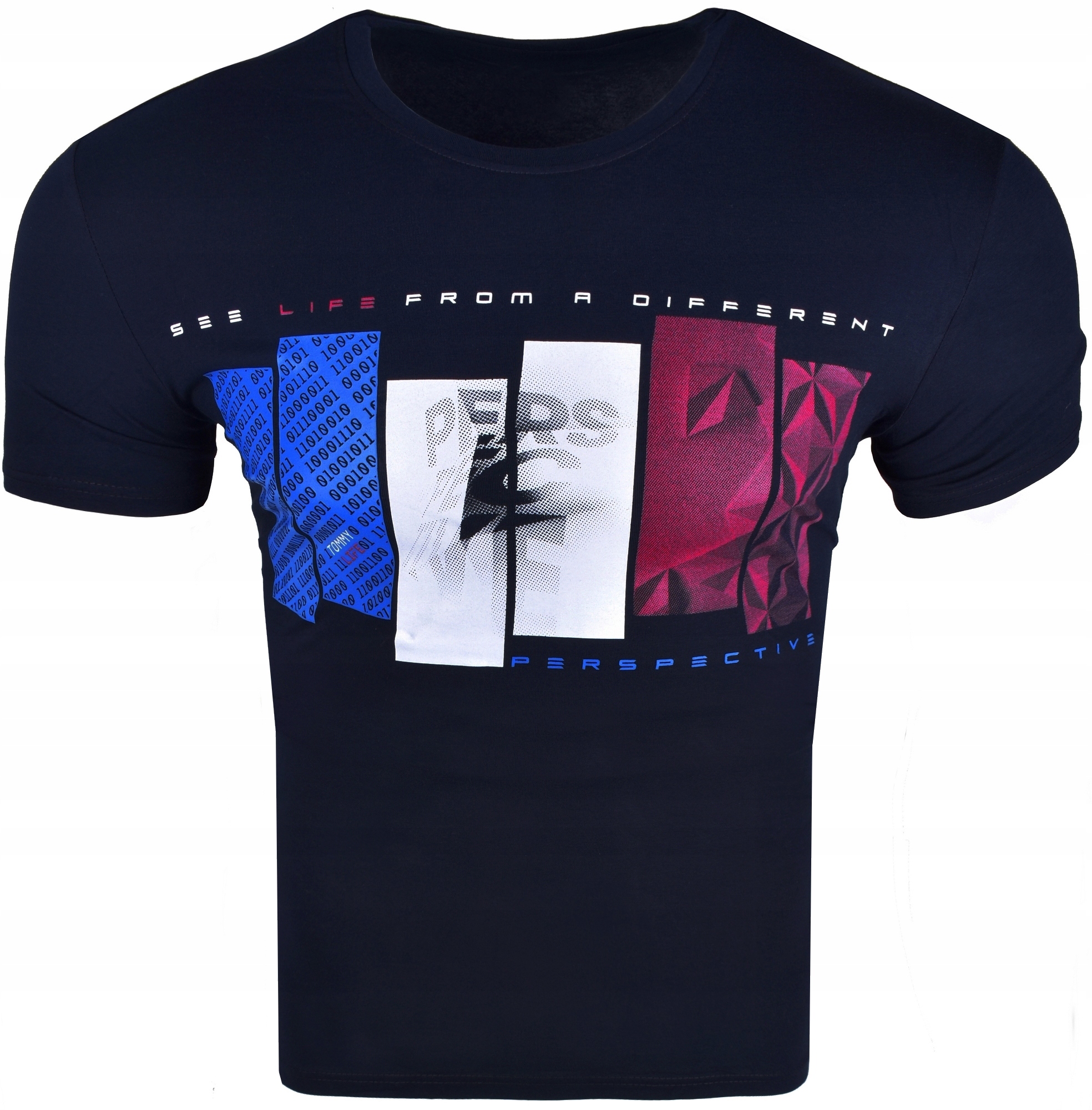 

Męski T-shirt Koszulka Męska Tommy Slim Kolory