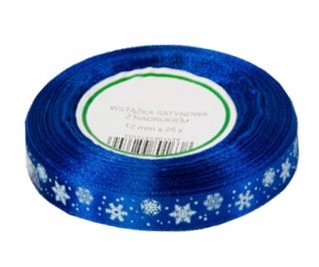 

Satynowa Wstążka świąteczna Śnieżynki 12mm 22m Gs
