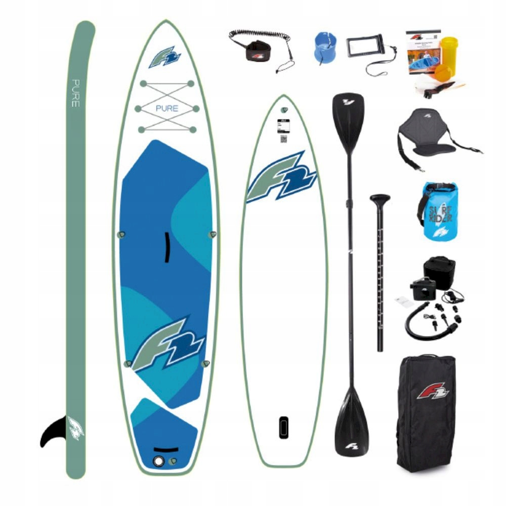 Deska Sup F2 Pure 11'6 dla cięższych pompowana stabilna allround touring