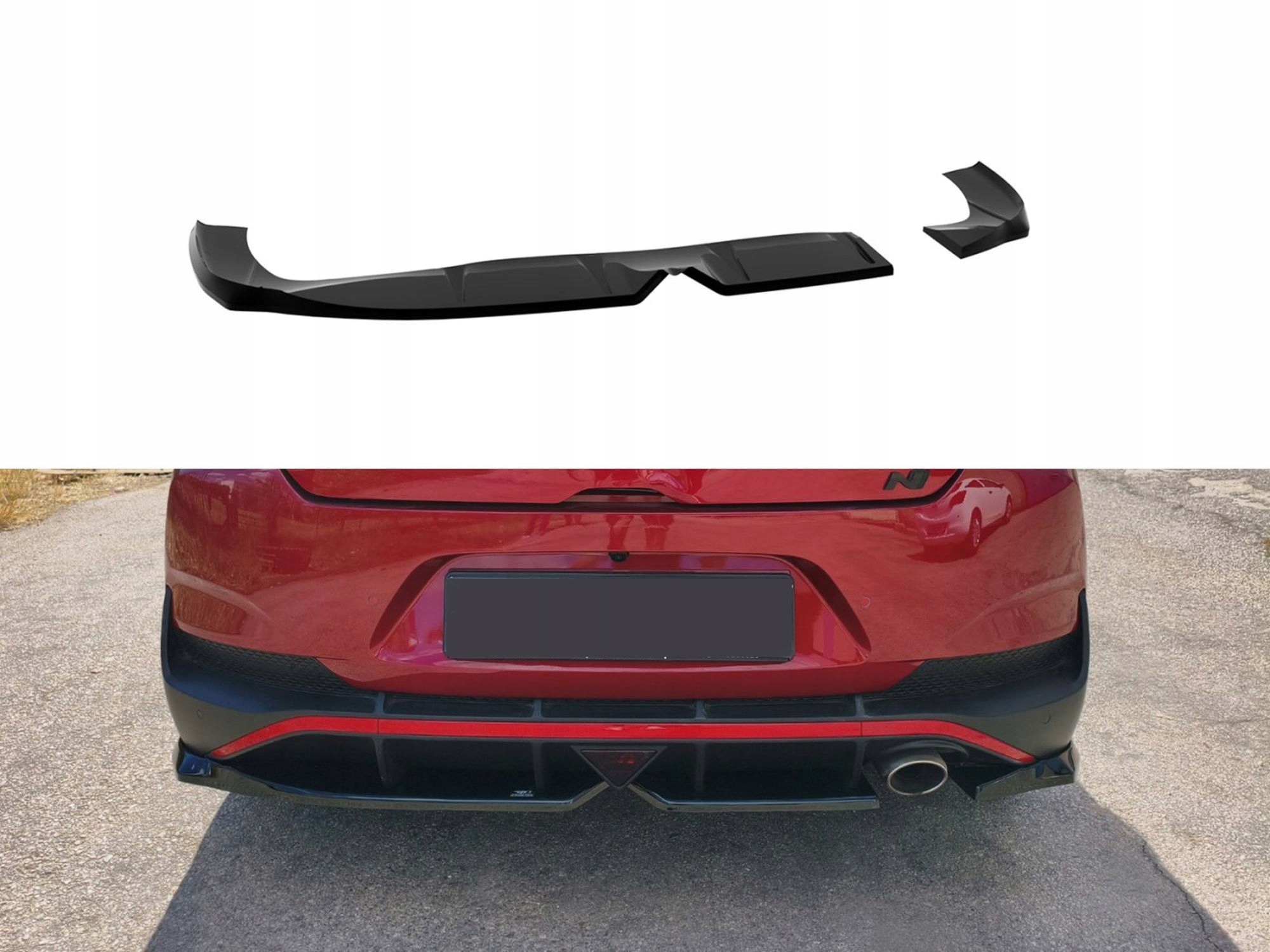 Kryt zadního nárazníku difuzér pro Hyundai I30 III 2020-2024 Fastback