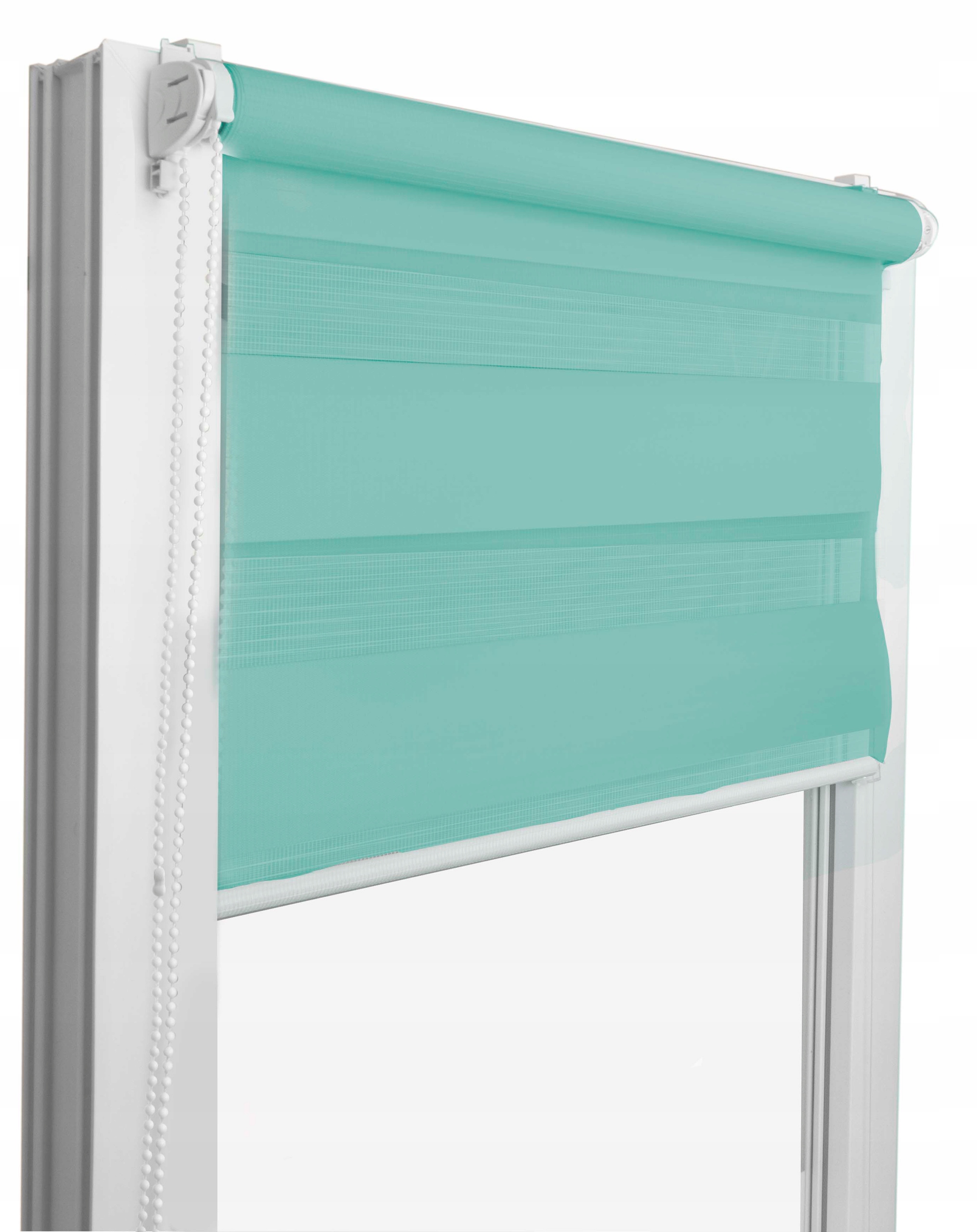 

mini Roleta Turkusowa Dzień Noc napinacz 72 x 150