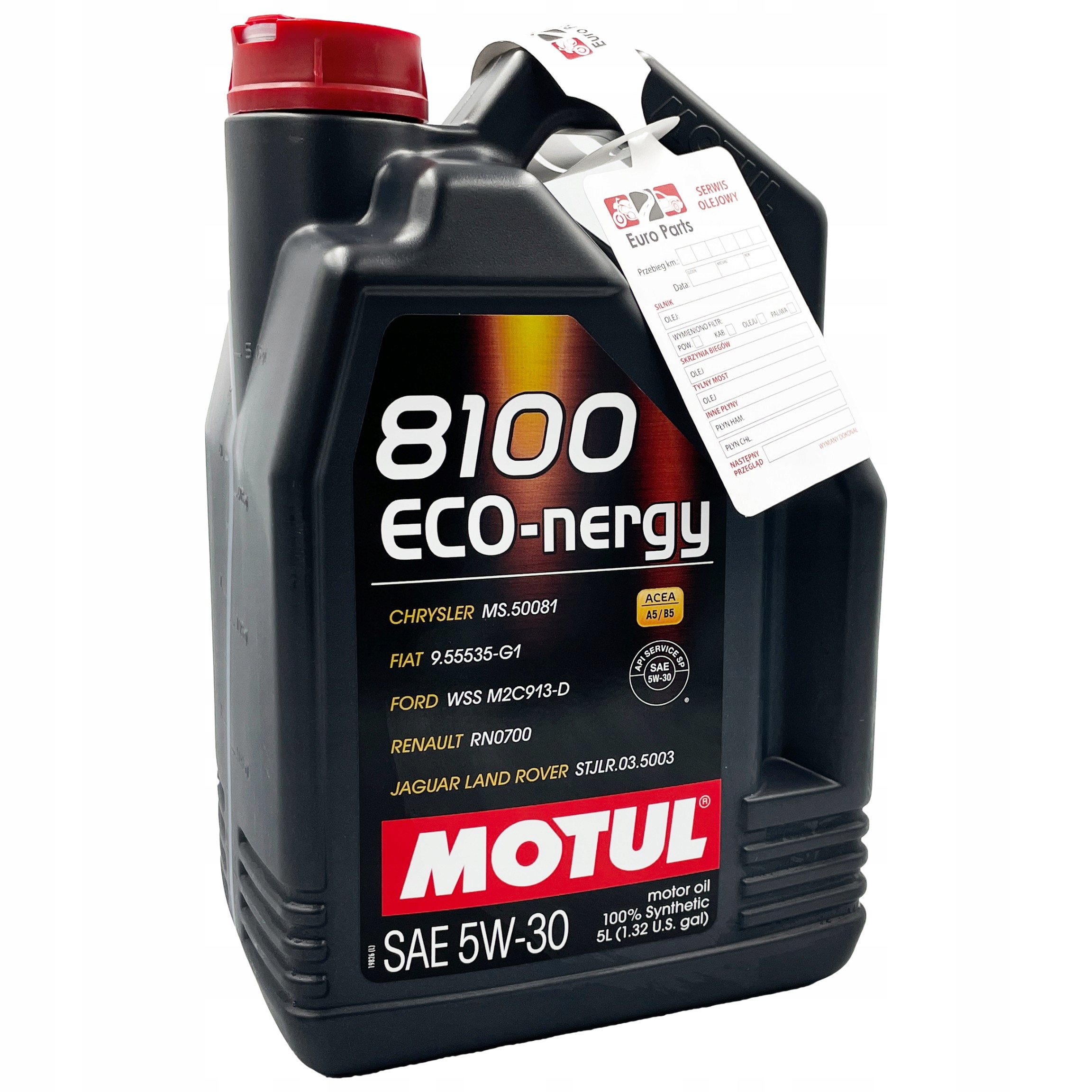 Olej silnikowy Motul 8100 Eco-nergy 5W30 5L 913D zawieszka serwisowa
