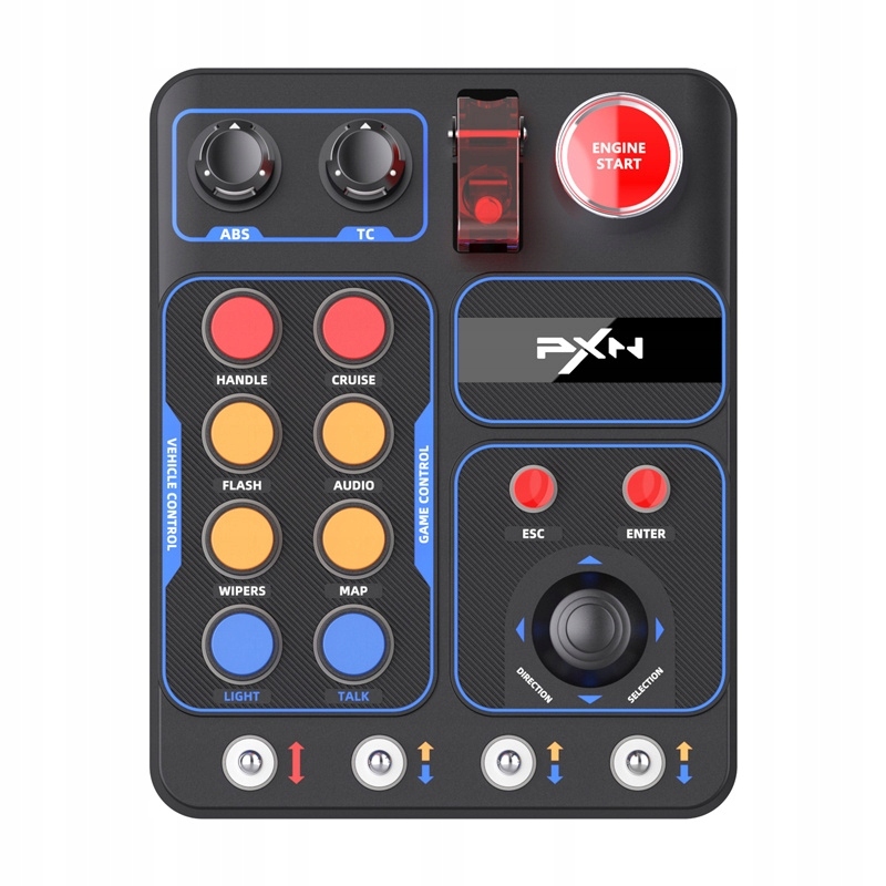 Control Box PXN CB1 Programowalny Panel Przycisków do Simracingu Gier RGB