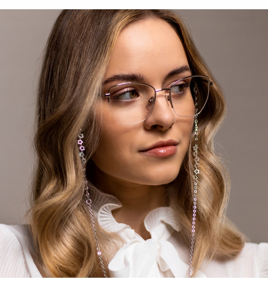 Łańcuszek do okularów srebrny gwiazdki Natasha Kod producenta 20326101