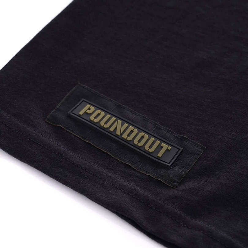 Poundout Koszulka T-shirt męski BATTLE czarny M Materiał dominujący bawełna