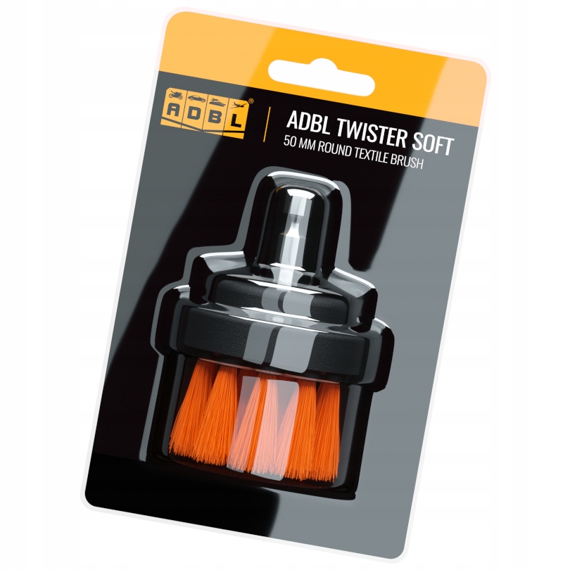 Adbl Twister Soft 50mm Miękka Szczotka Na Wkrętarkę Do Czyszczenia Foteli