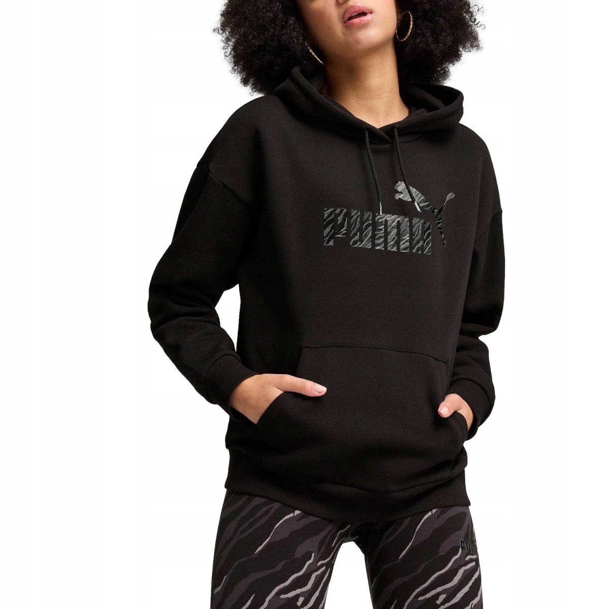 Mikina Puma 68149201 Ess+ Animal Černá S