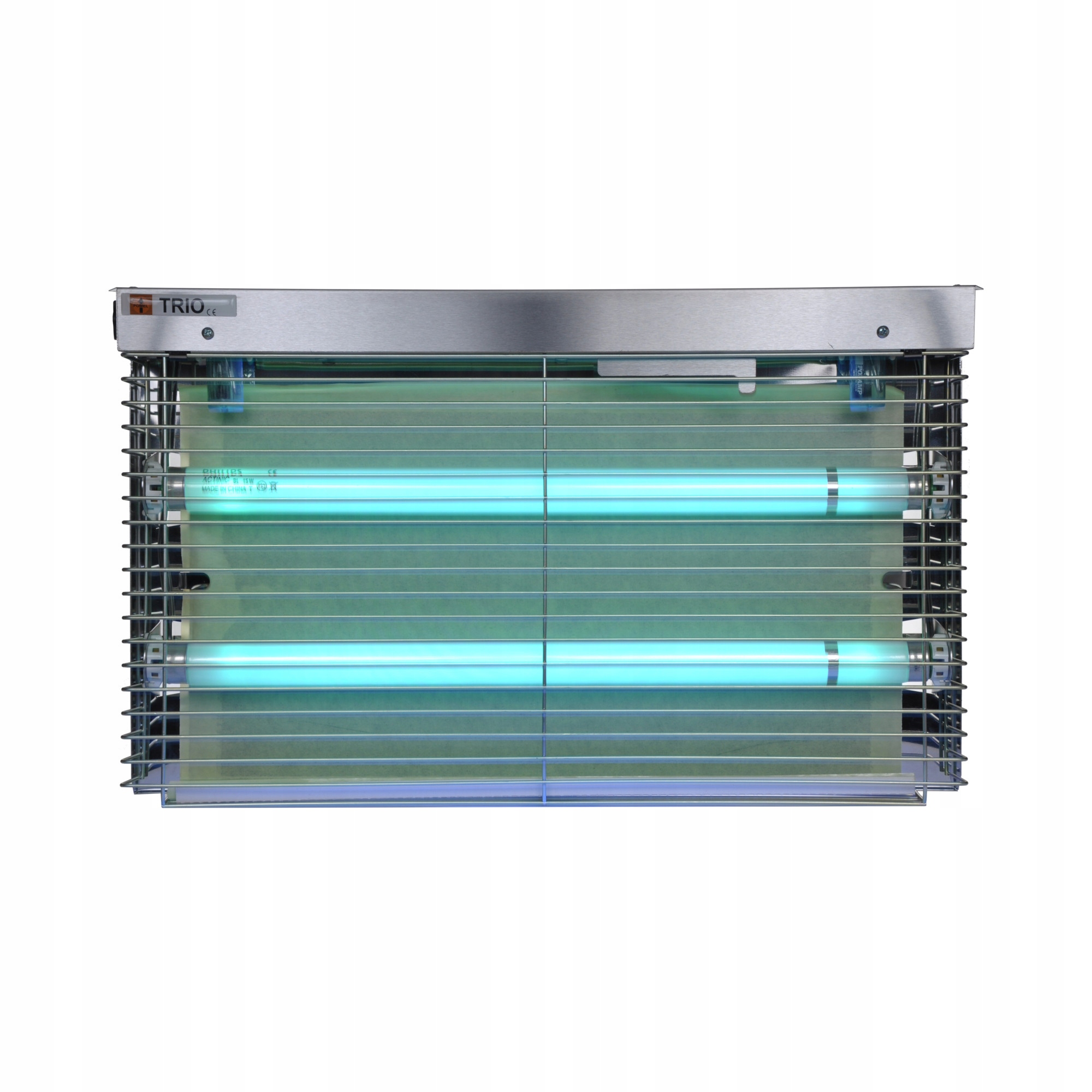 Lepová insekticídna lampa Trio Steel 2x15W