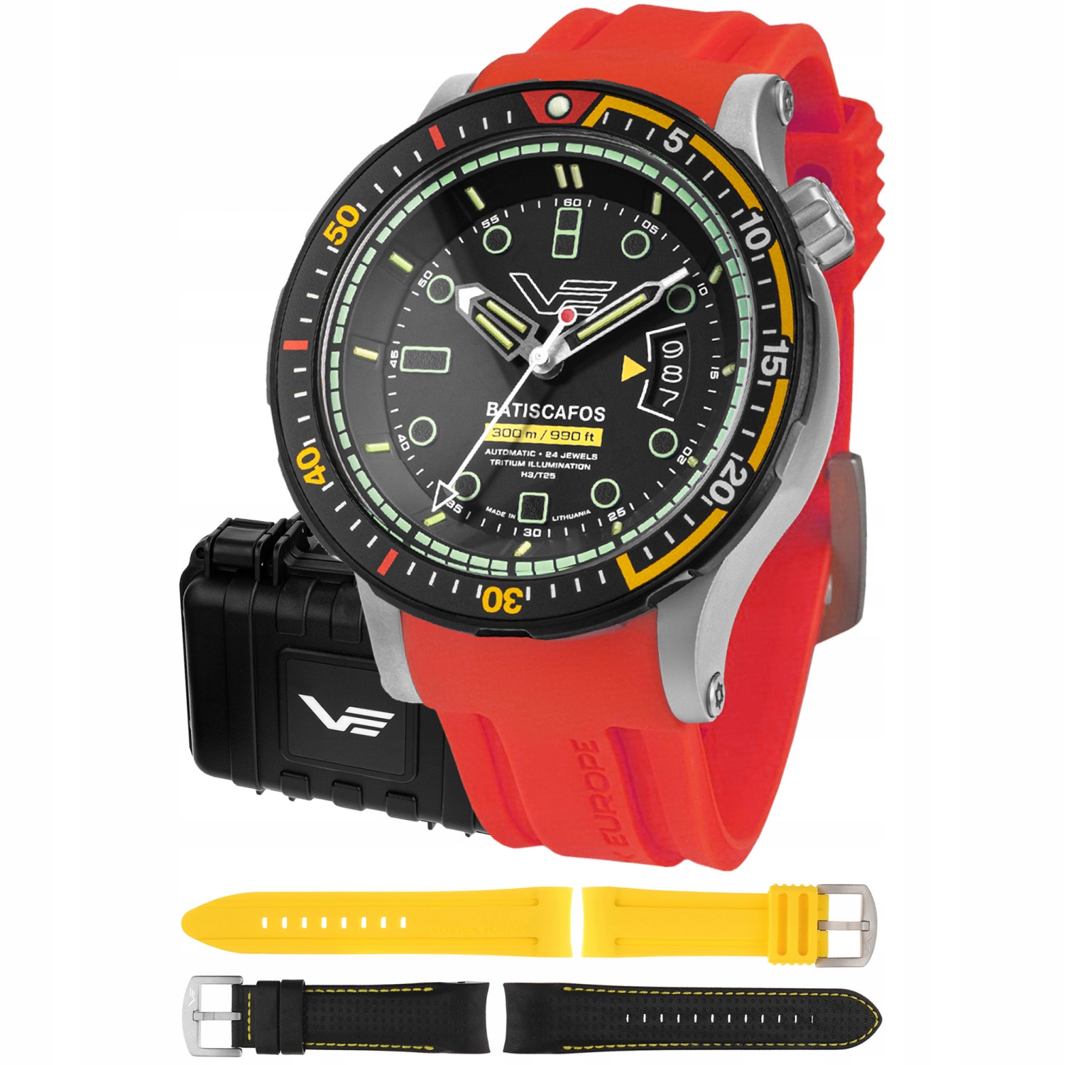 Pánské Hodinky Vostok Europe NH35A-511E767SR červené