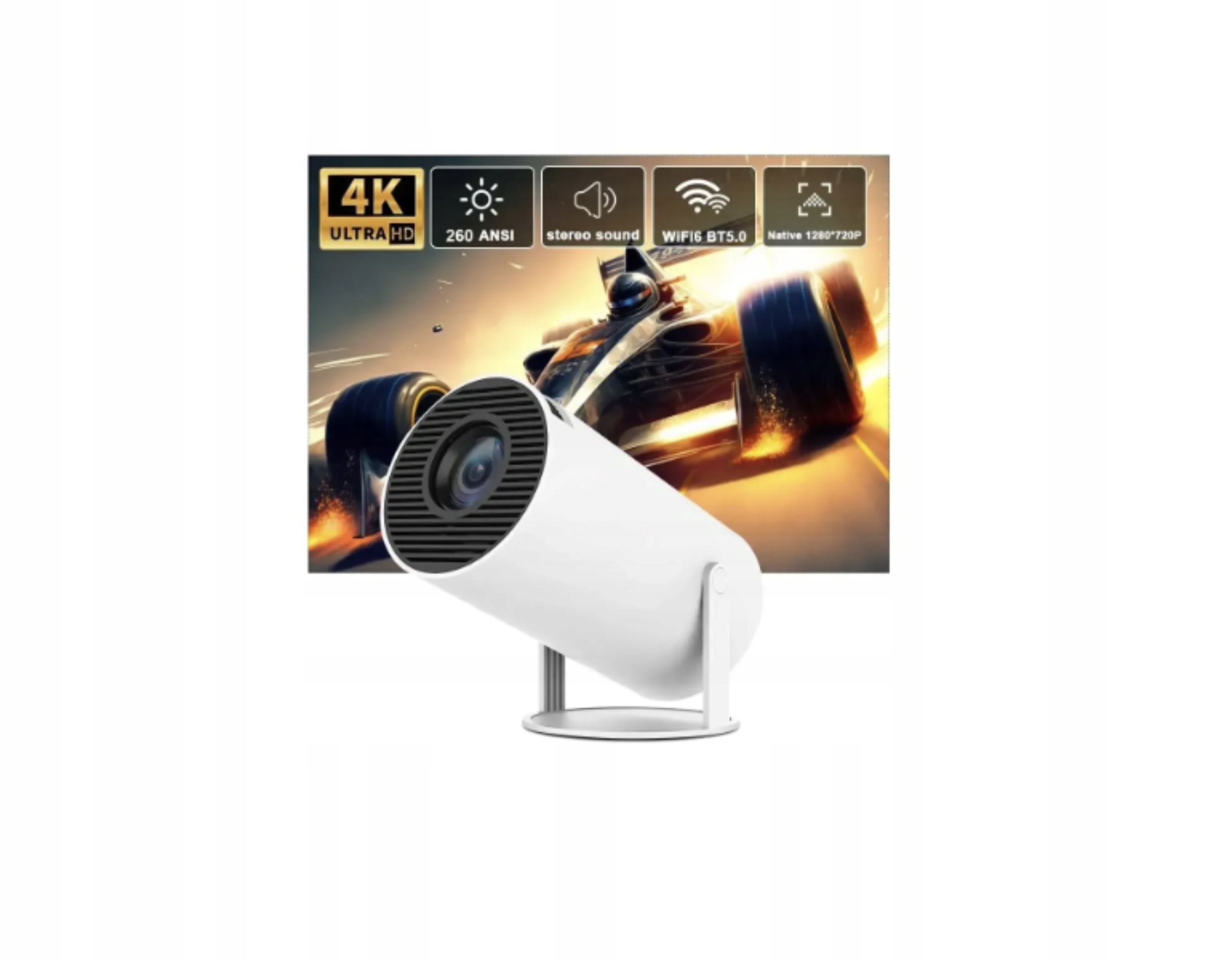 Projektor Android 4K Wifi projektor Prenosný Smart Full Hd HY300 Pro
