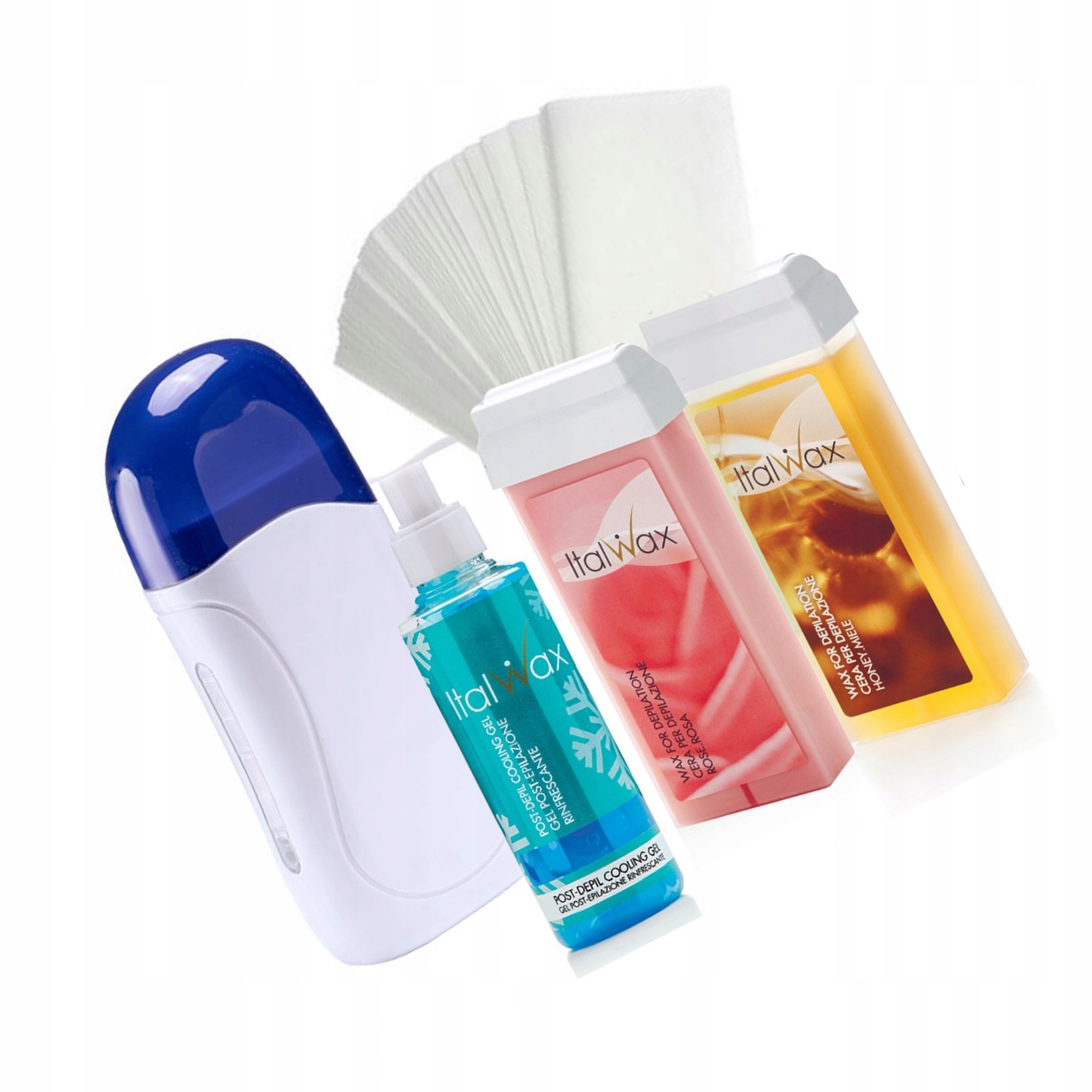 Zestaw depilacja 2x WOSK w rolce PODGRZEWACZ żel
