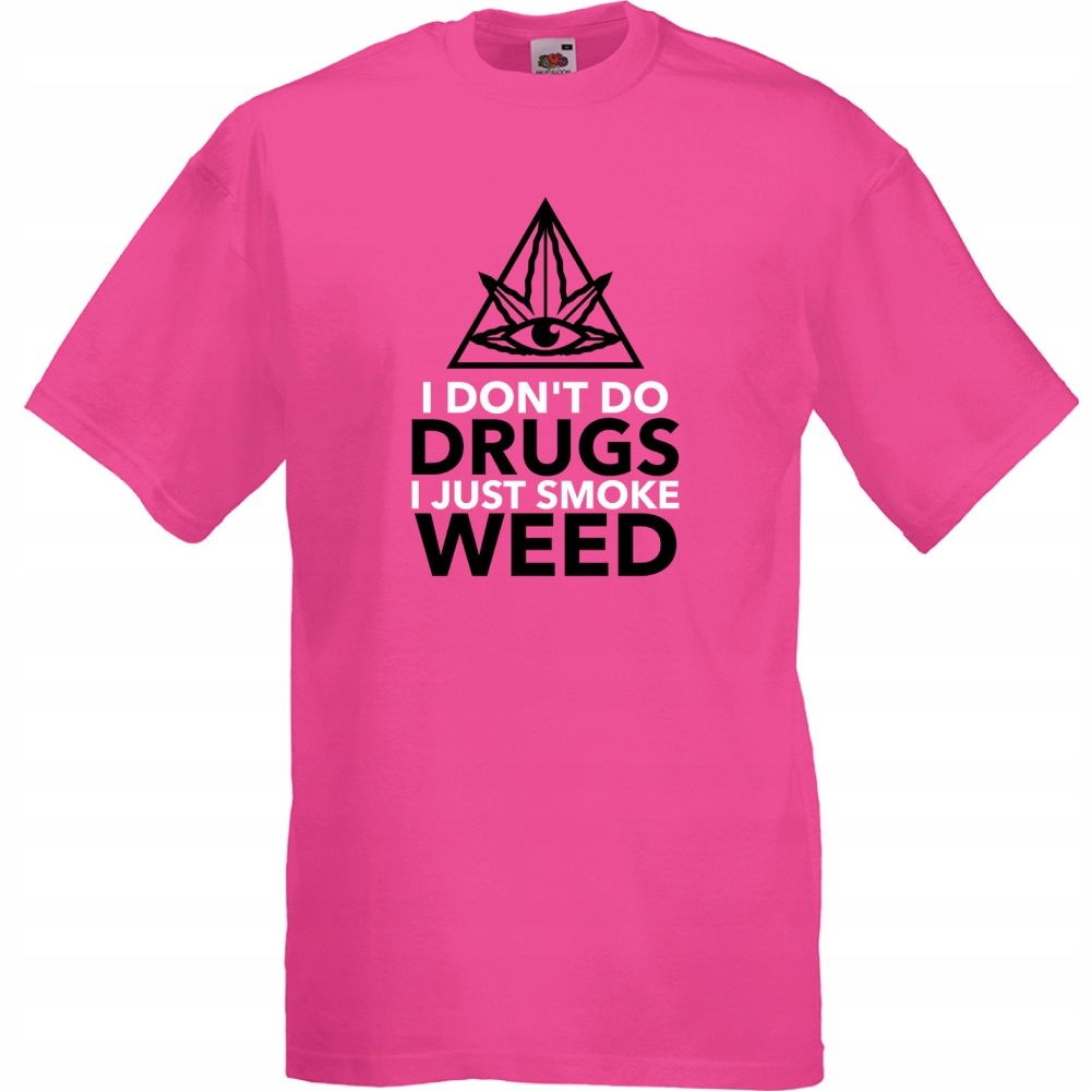 

Koszulka smoke weed 420 joint L fuksja