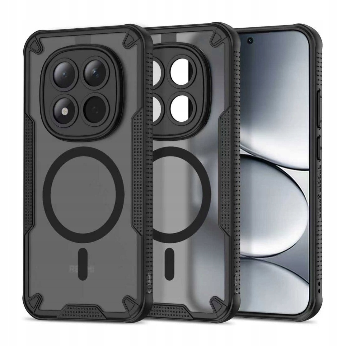 Etui do Redmi Note 15 Pro 5G Tech-Protect Rugged Shield czarne