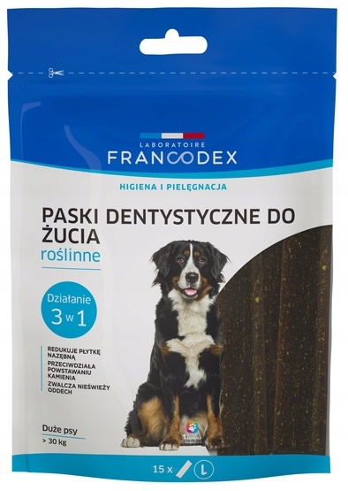 Zubní Pásky Kousátka Pro Psy Velkých Plemen Dental L Francodex 15KS