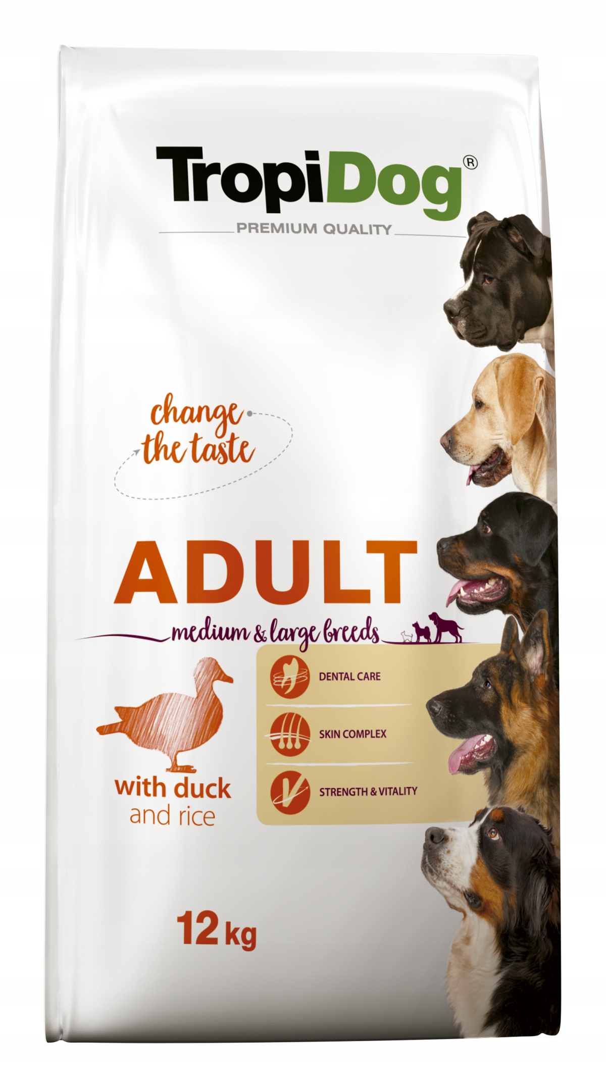 Tropidog Adult Duck Rice 12kg kaczka z ryżem