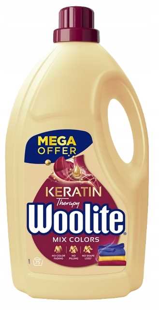 Levně Woolite Colour Keratin 4,5l/75 praní