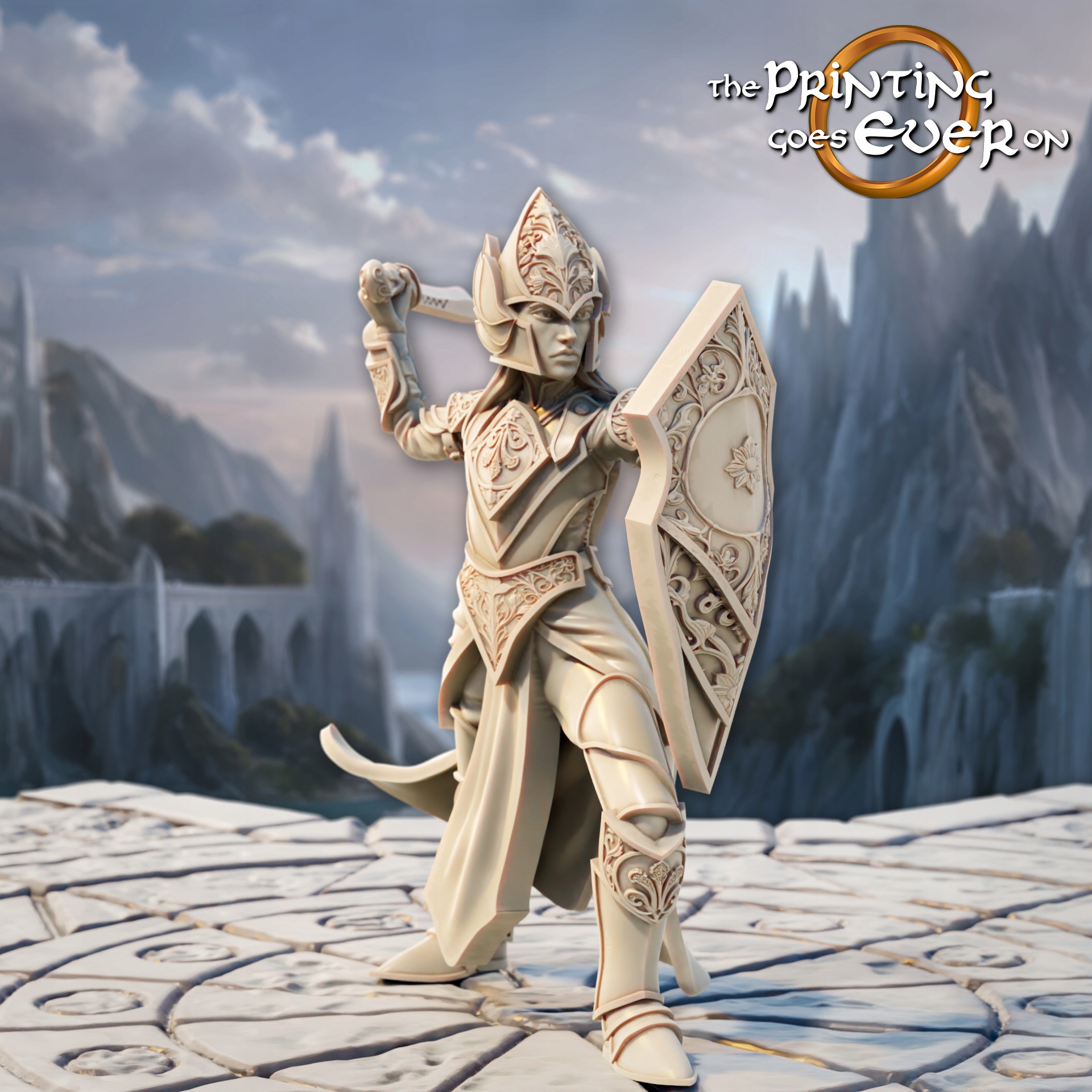 Elven Sentry Sword B The Printing Goes Ever On