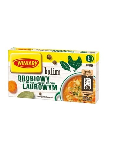 Levně 9 x Winiary kostky drůbeže s bobkovým listem a anglickou bylinou 6x20 g