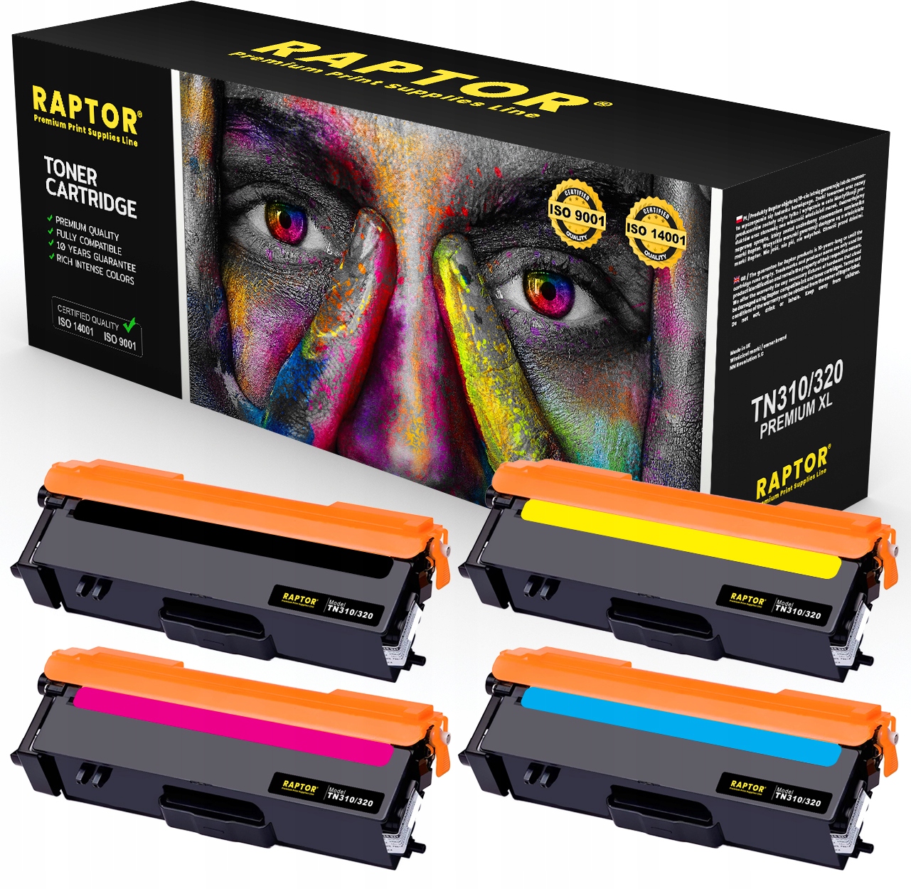 4x Toner Pro Brother Tn 310/320 HL-4140CN 4150CDN