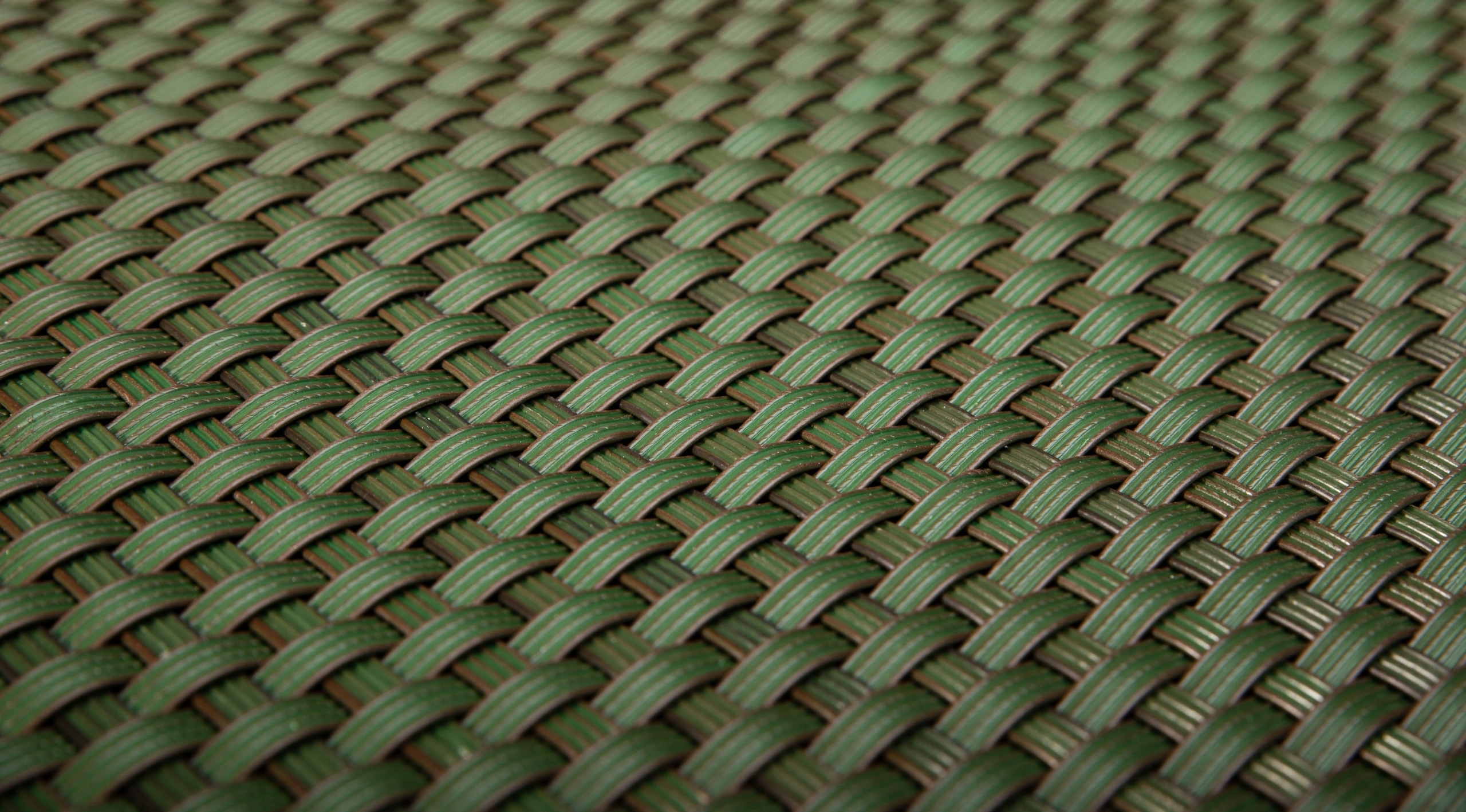 Balkonová rohož technorattan 5x1 m, silná zelená RD12, terasová krytka pásky