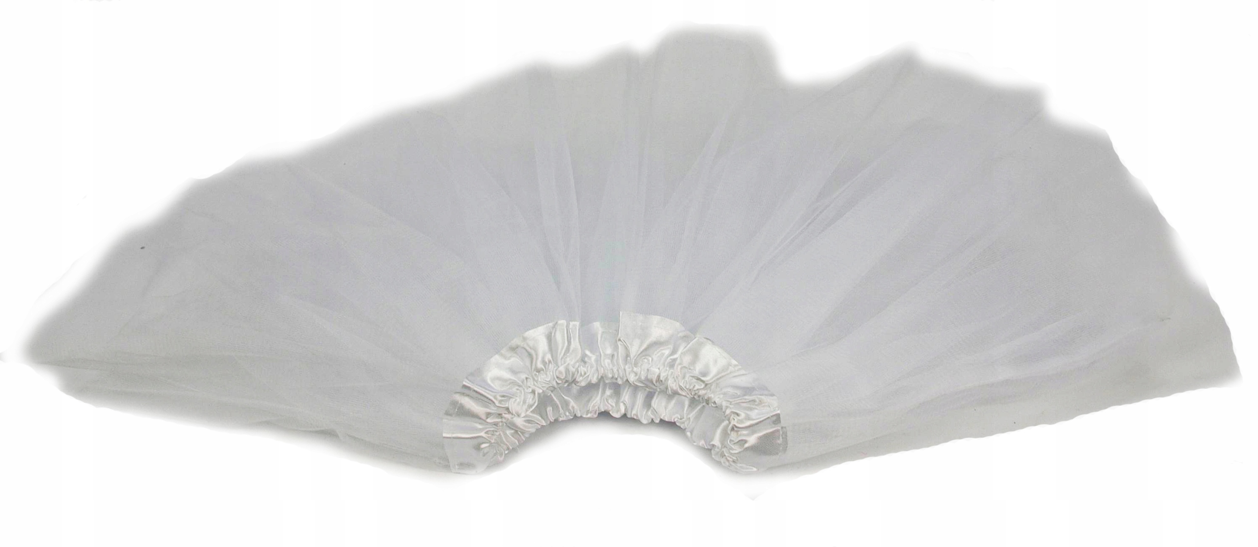# SPÓDNICZKA TIULOWA TIUL SPÓDNICA TUTU 40cm biała Kolor dominujący biały