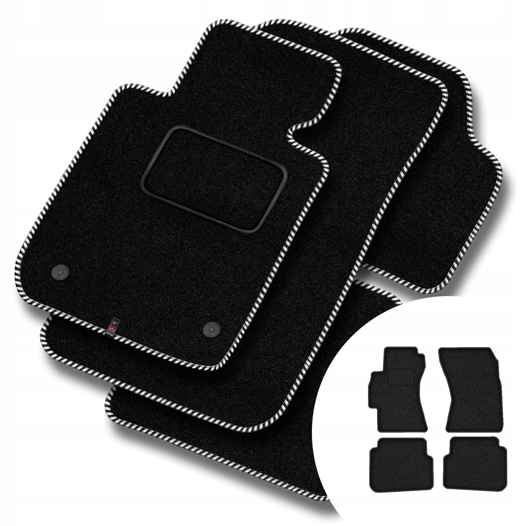Velurové koberce Streak pro Subaru Impreza III Gh 2007-2011