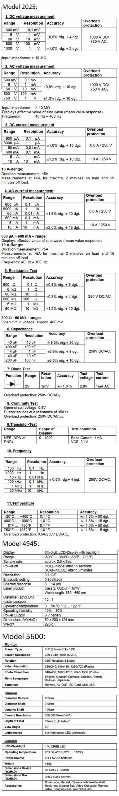 Zestaw Pomiarowo-Serwisowy PeakTech 8102 Marka PeakTech
