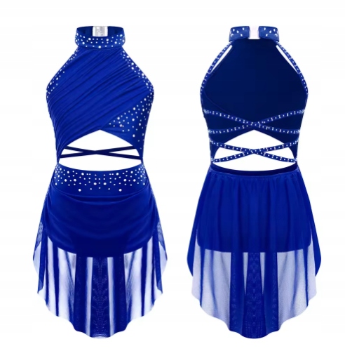 Strój Do Latino Sukienka Body Sukienka Tutu Do Tańca 146 Chabrowa Nr 2527