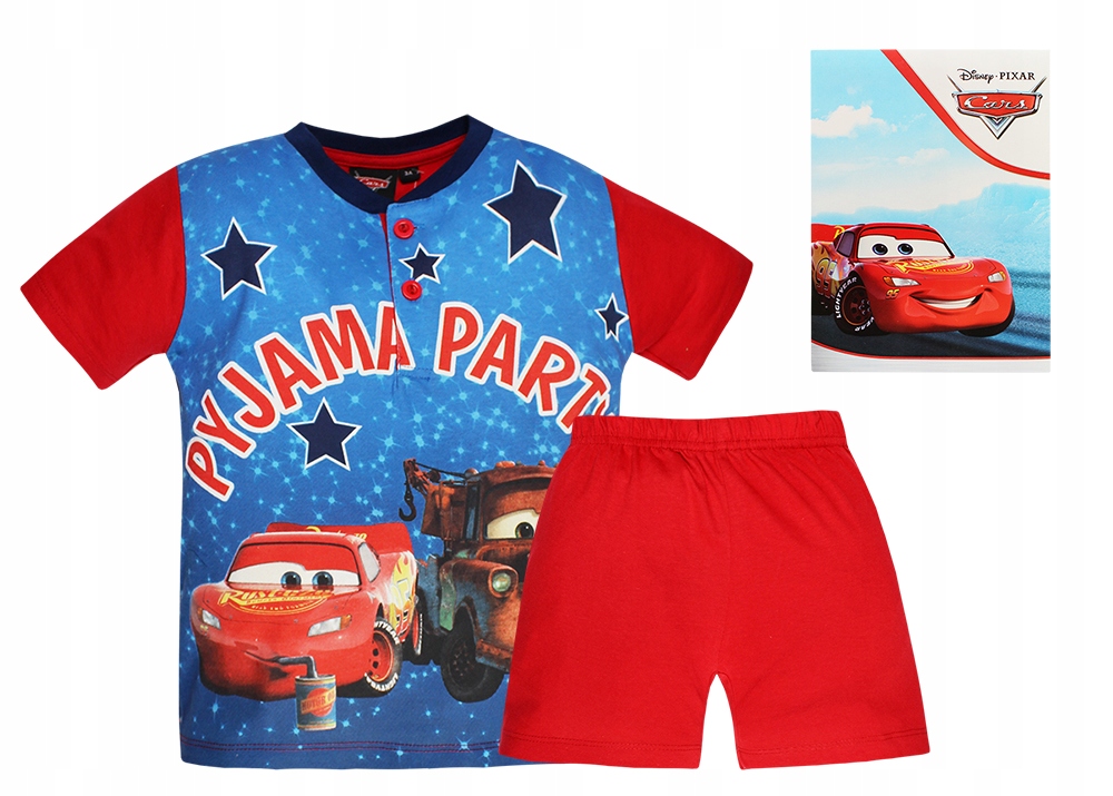 

Cars Disney Piżama Spodenki Tshirt Dla Dziecka 98