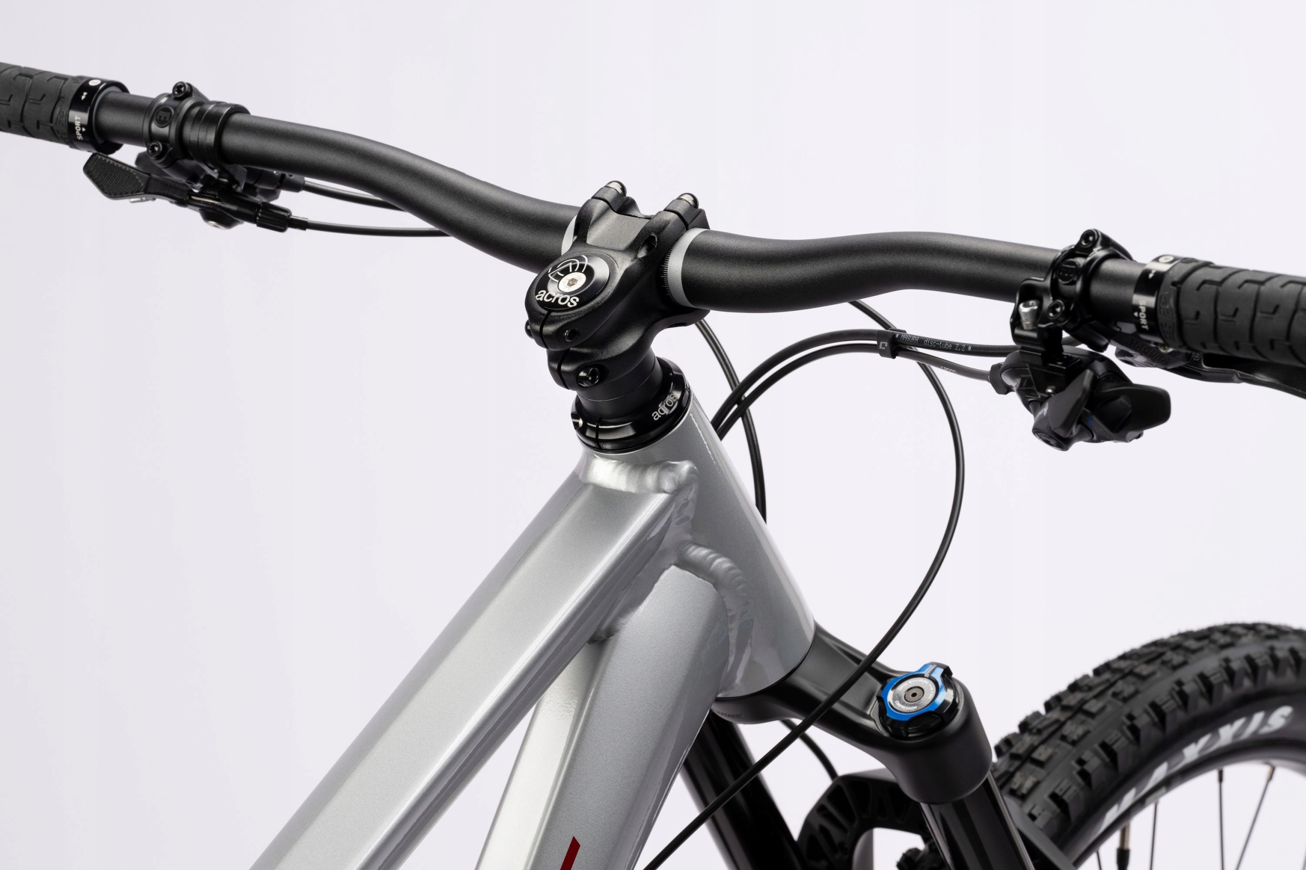 Велосипед Full GHOST RIOT AM AL/AL 160/150 GRY/BLK/RED M 2025 NX MT5 Rockshox