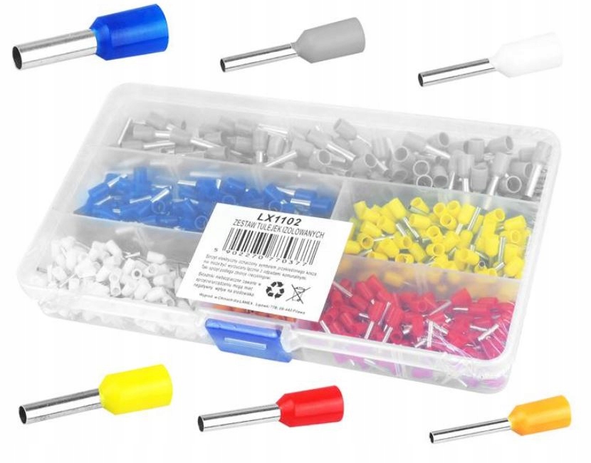 Zestaw tulejek izolowanych 600szt