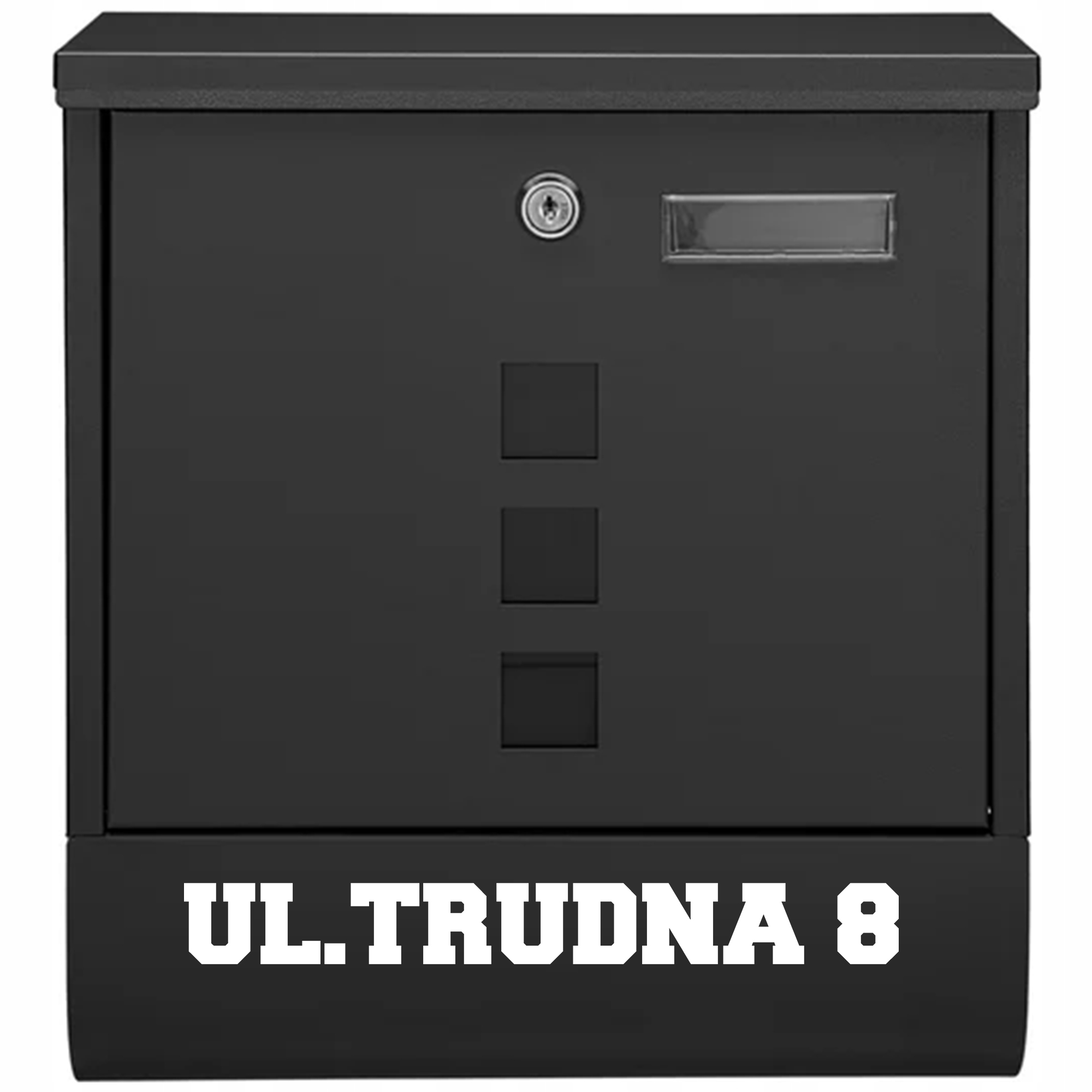 Ocelová Poštovní Schránka S Novinami A Vytištěnou Adresou Na Dům