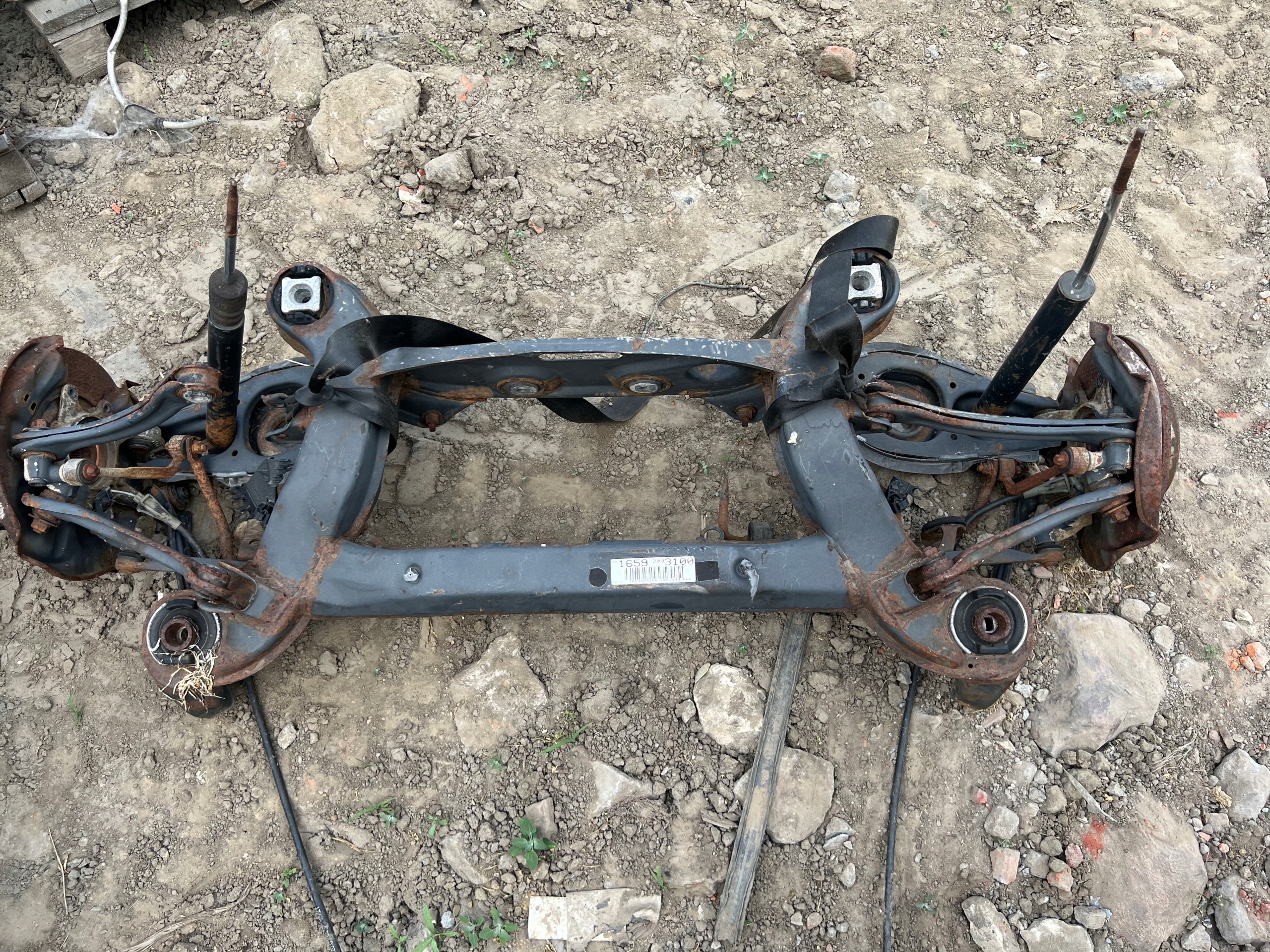 MERCEDES W209 WÓZEK SANKI ZAWIESZENIE TYŁ L P