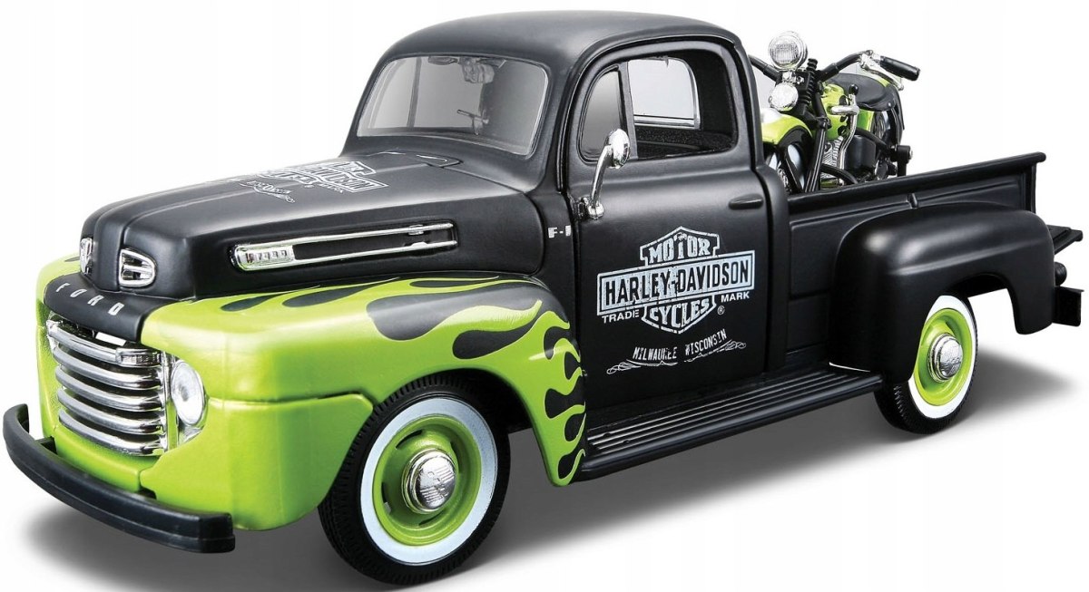 Harley Davidson Panhead 1948 Ford F-1 1:24 32171